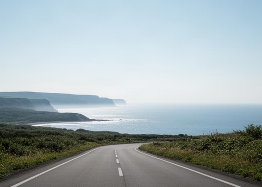 日高の海岸線を望む道路と、旅の途中に立ち寄れる浦河町周辺の風景